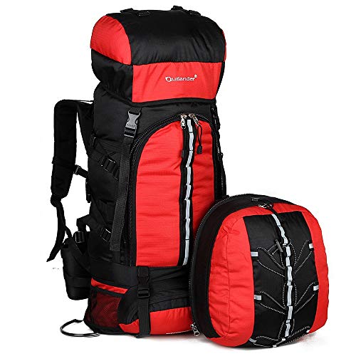 HAOCHENG-WL Bolsa de montañismo Deportivo for Hombres y Mujeres Bolsa de montañismo Molecular extraíble for Actividades al Aire Libre de Gran Capacidad Comodidad (Color : Red)