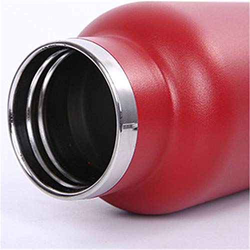 Haosianshang Taza De Aislamiento De Acero Inoxidable De La Tetera Deportiva Doble Taza De Agua De Viaje De Gran Calibre 600nl Naranja