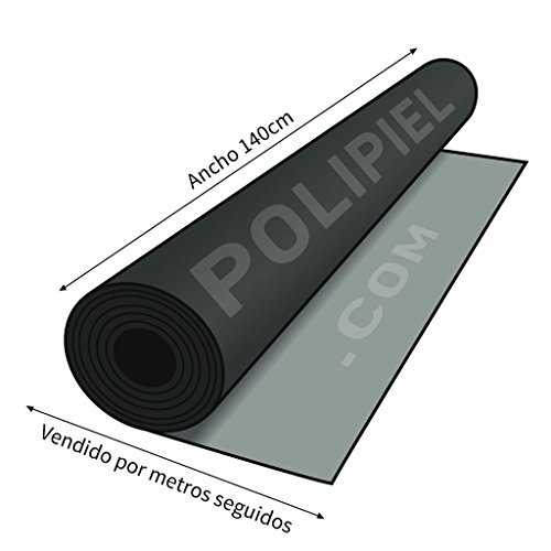 HAPPERS 1 Metro de Polipiel para tapizar, Manualidades, Cojines o forrar Objetos. Venta de Polipiel por Metros. Diseño Luna Color Marrón Ancho 140cm