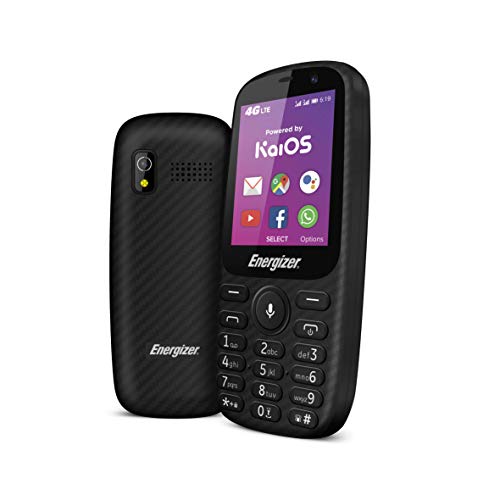 HARDCASE E241S - 4G móvil Desbloqueado - Desarrollado por KaiOS - Enchufe de la UE (Pantalla: 2.40 Pulgadas - 4 GB - Doble Sim - IP68 - Gotas: 1.2 M) Negro