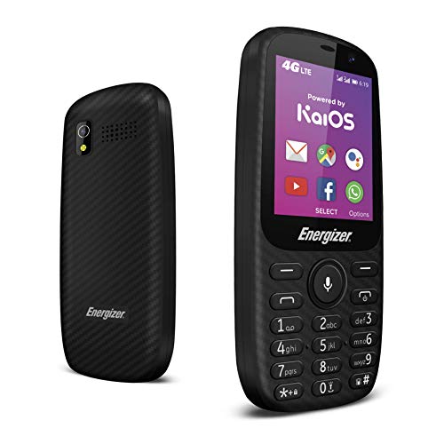 HARDCASE E241S - 4G móvil Desbloqueado - Desarrollado por KaiOS - Enchufe de la UE (Pantalla: 2.40 Pulgadas - 4 GB - Doble Sim - IP68 - Gotas: 1.2 M) Negro