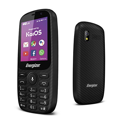 HARDCASE E241S - 4G móvil Desbloqueado - Desarrollado por KaiOS - Enchufe de la UE (Pantalla: 2.40 Pulgadas - 4 GB - Doble Sim - IP68 - Gotas: 1.2 M) Negro