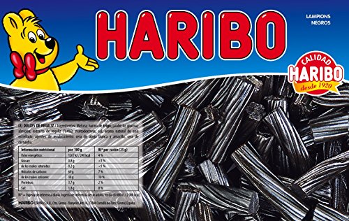 Haribo Lampions Negros Dulces de Regaliz - 2000 gr