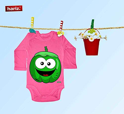 Hariz Body de manga larga para bebé, coco, verde, rizante, fruta, dulce, incluye tarjeta de regalo, diente de leche, blanco 74-80