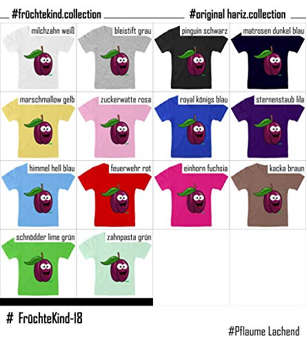 Hariz - Camiseta para bebé con diseño de ciruela y fruta, incluye tarjetas de regalo de polvo de estrellas lila 3-9 meses/60-69 cm