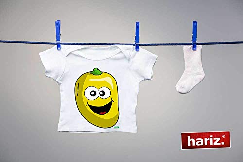 Hariz - Camiseta para bebé (manga corta, aroma de frutas, dulce, tarjetas de regalo, polvo de estrellas, color lila, 3-9 meses, 60-69 cm)