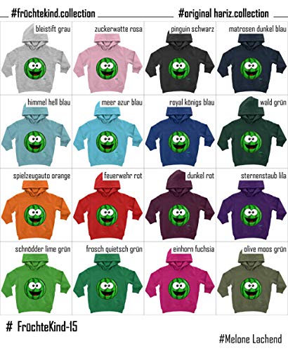 Hariz - Sudadera con capucha para bebé, diseño de melón sonriente Polvo de estrellas lila. 12-24 meses