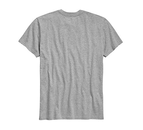 Harley-Davidson Official Men's Graphic Font Slim Fit Tee, Grey