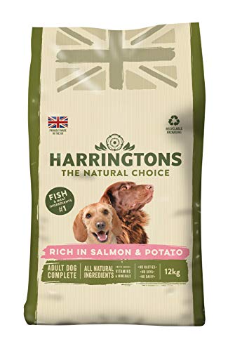 Harrington Complete - Comida para perros, Rico en salmón y papa, 12 kg
