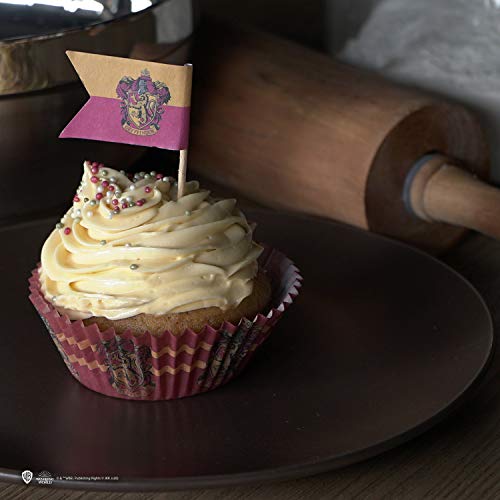 Harry Potter - Set de 100 Moldes para Cupcakes + Banderas - Oficial - Cinereplicas