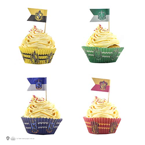 Harry Potter - Set de 100 Moldes para Cupcakes + Banderas - Oficial - Cinereplicas