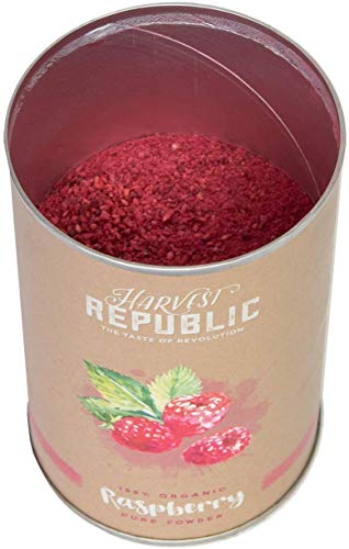 Harvest Republic bio de fruta polvo Frambuesa, 125 g, para superalimentos Batidos y batidos, Organic Food, Vegano)