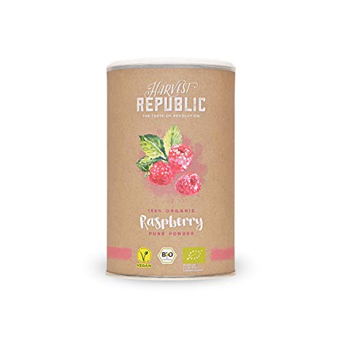 Harvest Republic bio de fruta polvo Frambuesa, 125 g, para superalimentos Batidos y batidos, Organic Food, Vegano)