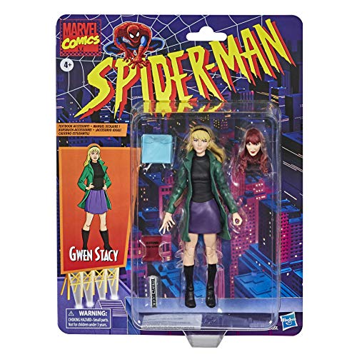 Hasbro Marvel Legends Series Spider-Man 15,2 cm Coleccionable Gwen Stacy Figura de acción de Juguete colección Retro