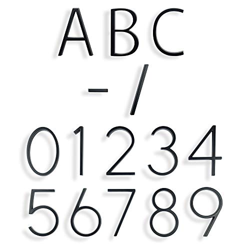 HASWARE Número De Señalización De Puerta De Acero Placa De Signo De Número Hecho De Hierro Con Tornillos De Ensamblaje Decoración Para Puerta Pared Jardín, Numero 1