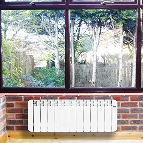 Haverland RC11BL - Emisor Térmico De Fluido Bajo Consumo, 1250W de Potencia, 11 Elementos, Programable, Ideal Espacios Reducidos