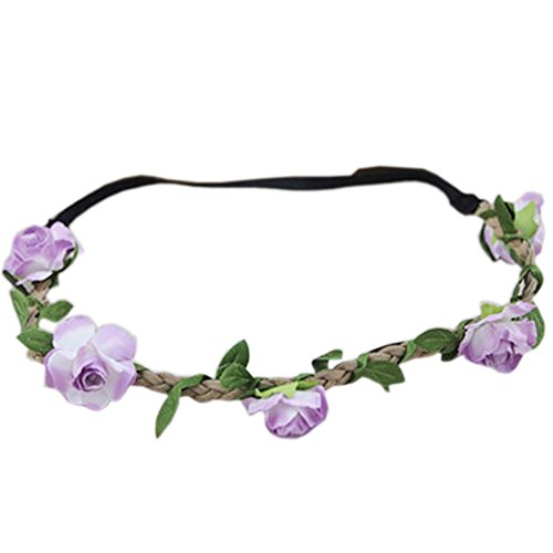 HBF 8 Piezas Diademas De Flores Mujer Multicolor Coronas De Flores Para Playa Festival Boda