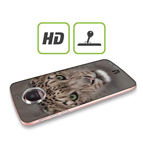 Head Case Designs Onza Caras Animales 2 Carcasa de Gel de Silicona Compatible con Motorola Moto E3