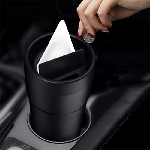 Healifty Cenicero para Coche portátil Caja de pañuelos Cestos de Basura Contenedores de Almacenamiento de Tarjetas de Monedas Accesorios para Interiores (Color Aleatorio)