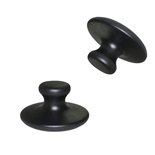HEALLILY piedras de masaje profesional basalto de lava natural piedra caliente piedra de energía hongo en forma de cabeza para terapia de masaje spa 2 piezas