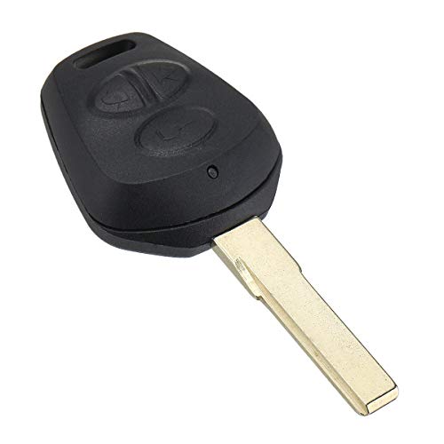Heart Horse Carcasa de Repuesto para Llave de Control Remoto de 3 Botones con diseño de Caballo de corazón, Compatible con Porsche 911 996 Boxster S 986 Blank Blade