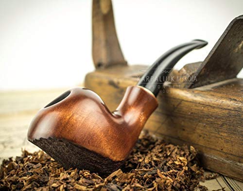Hecho a Mano Única Madera Tabaco Pipa para Fumar Tipo Pera Hecho por Artesano