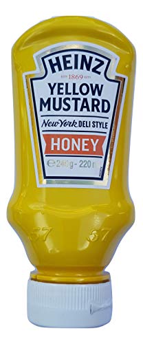 Heinz - Juego de salsas, petardo mexicano, salsa de ajo estilo turco, chile dulce, mostaza amarilla miel y mostaza. Selección de tamaño práctico 4 botellas de 220 ml para darle vida a tu mesa.