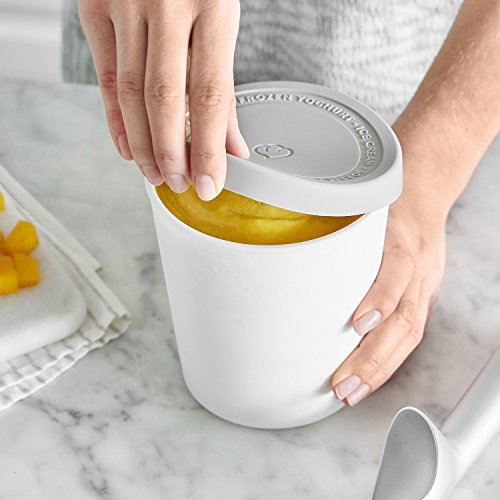 Heladera yogurtera 2 en 1 ELISA con compresor de refrigeración y función de calefacción, 2 l Máquina de helados y yogur en acero inoxidable, función de mantenimiento de frío