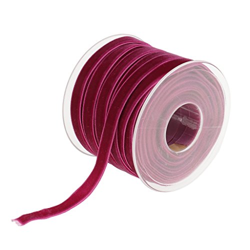 Hellery Carrete De Cinta De Terciopelo De 20 Yardas Disponible En Muchos Colores 10 Mm / 0.4 Pulgadas De Ancho - Morado