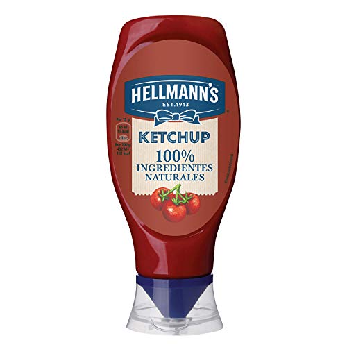 Hellmann's Original - Ketchup 100% Ingredientes Naturales, 4 x 486 gr