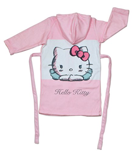 Hello Kitty Angels Albornoz Infantil, Talla 4, Microfibra, Unico, 33x23x1 cm