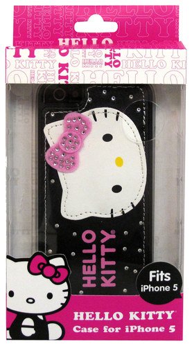 Hello Kitty HK54709 4" Funda Negro Funda para teléfono móvil - Fundas para teléfonos móviles (Funda, Apple, Apple iPhone 5/5s, 10,2 cm (4"), Negro)