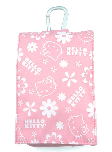 Hello Kitty HKMCPI Universal móvil Bolsa Teléfono con Carabineros - Rosa