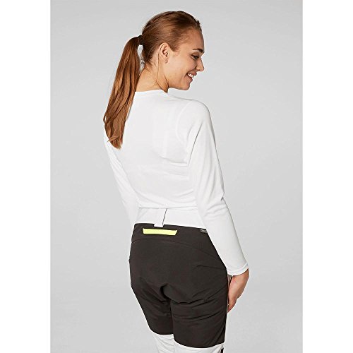 Helly Hansen W HH Tech Crew Camisa Deportiva, Mujer, Blanco (Blanco 001), Medium (Tamaño del Fabricante:M)