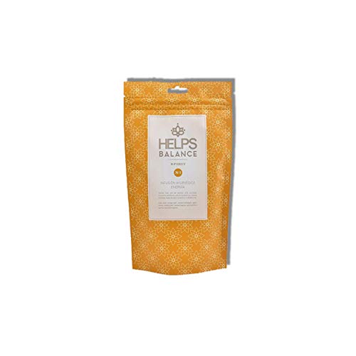 HELPS INFUSIONES - Infusión Ayurvédica Frutal Con Albahaca, Naranja, Piña, Manzana Y Zanahoria. Energizante. Bolsa A Granel De 70 Gramos.