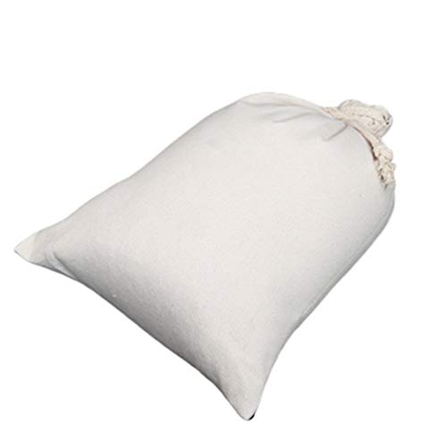 Hemoton 4Pcs 34X40cm con Cordón Bolsa de Productos Bolsa de Organización de Bocadillos de Comida Reutilizable Bolsa de Supermercado para Cocina Casera Beige
