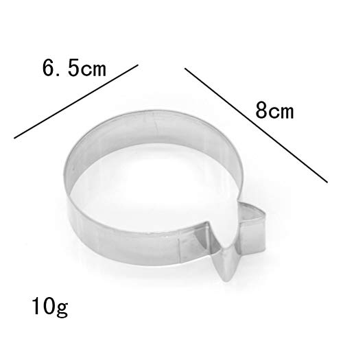 Hemoton DIY Molde para Hornear Forma de Globo de Acero Inoxidable Troquelado Galletas cortadores de Galletas Pastel Fondant Molde Molde Herramienta de Cocina