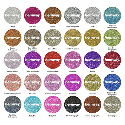 Hemway Craft 100g -Purpurina fina 1/64"0.015" 0,4 mm, rosa pastel, FINE 1/64" 0.015" 0.4MM