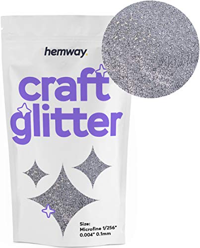Hemway Craft 100g -Purpurina microfina de 0,1 mm, plata