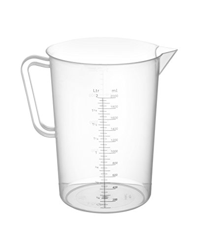 Hendi Jarra Medidora de Polipropileno - 2 L - Diámetro 140 x (H)215 mm
