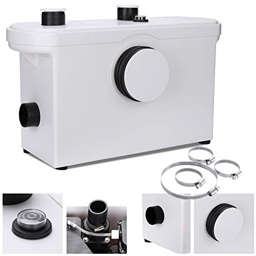 Hengda 600W 3/1 triturador sanitario bombeador WC Trituradora de Agua Residual para Baño Lavabo o Cocina Triturador Sanitario