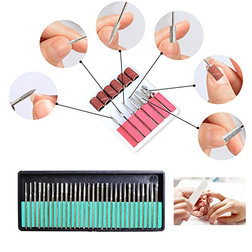Hengda HENDA Torno manicura Torno para uñas Fresa manicura Minimotor con Estuche para Podologia 20000 RPM Ideal para salón de Belleza