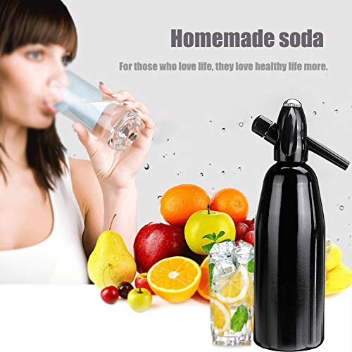 HENGGE Soda Sifón De Soda Burbujeador De Agua, Fabricante Agua De Soda, Adecuado para Hacer Cócteles De Agua Espumosos
