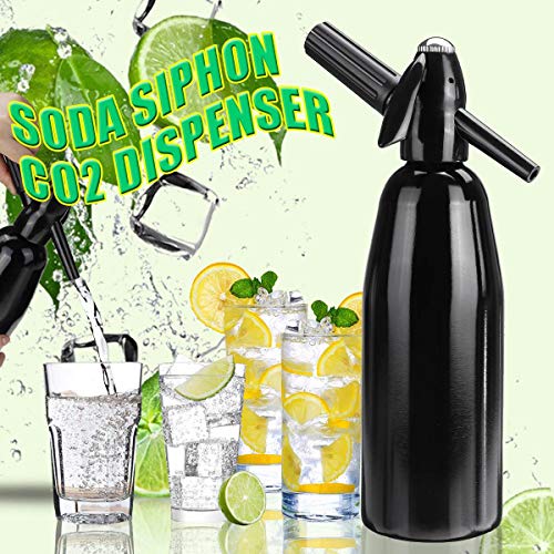 HENGGE Soda Sifón De Soda Burbujeador De Agua, Fabricante Agua De Soda, Adecuado para Hacer Cócteles De Agua Espumosos