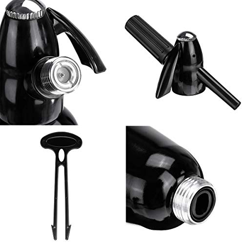 HENGGE Soda Sifón De Soda Burbujeador De Agua, Fabricante Agua De Soda, Adecuado para Hacer Cócteles De Agua Espumosos