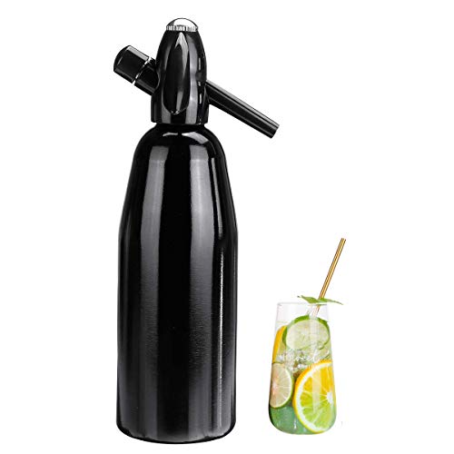 HENGGE Soda Sifón De Soda Burbujeador De Agua, Fabricante Agua De Soda, Adecuado para Hacer Cócteles De Agua Espumosos