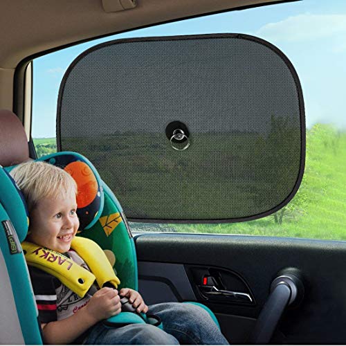 HEQUN Parasol Lateral Electrostático de Coche Producción Rayos Ultravioleta para bebés Retráctil Fácil de instalar 44cm * 36cm (110 X 50 cm) (S)