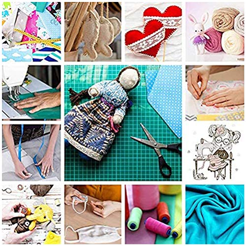 Hereb 35 Piezas de Tela De AlgodóN Telas de ImpresióN a La Moda Para Patchwork Telas Para Coser Material de Costura Hecho a Mano, Color Brillante