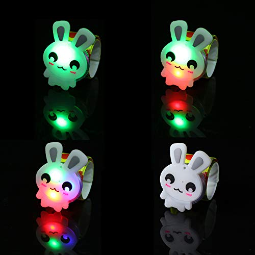 Herefun Artículos de Fiesta Cumpleaños Niños, Juguete Luminoso, Led Luminoso Anillo Juguetes Niñas Brillo En La Oscuridad Regalos de Cumpleaños para Fiestas Favores (15 Pcs)