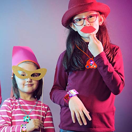 Herefun Artículos de Fiesta Cumpleaños Niños, Juguete Luminoso, Led Luminoso Anillo Juguetes Niñas Brillo En La Oscuridad Regalos de Cumpleaños para Fiestas Favores (15 Pcs)